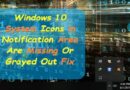 Windows 10 System Icons in Notification Area error