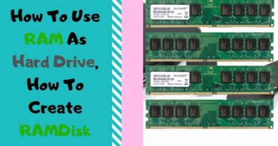 How To Use RAM As Hard Drive