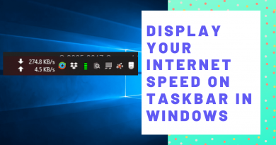 how to display your internet speed on taskbar in windows