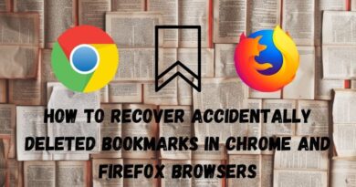 How to Recover Accidentally Deleted Bookmarks in Chrome and Firefox browsers