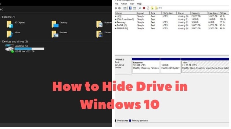 How to Hide Drive in Windows 10