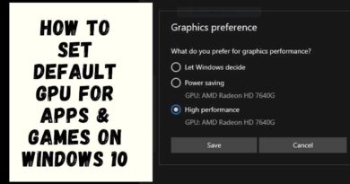How to Set Default GPU for Apps & Games On Windows 10 banner
